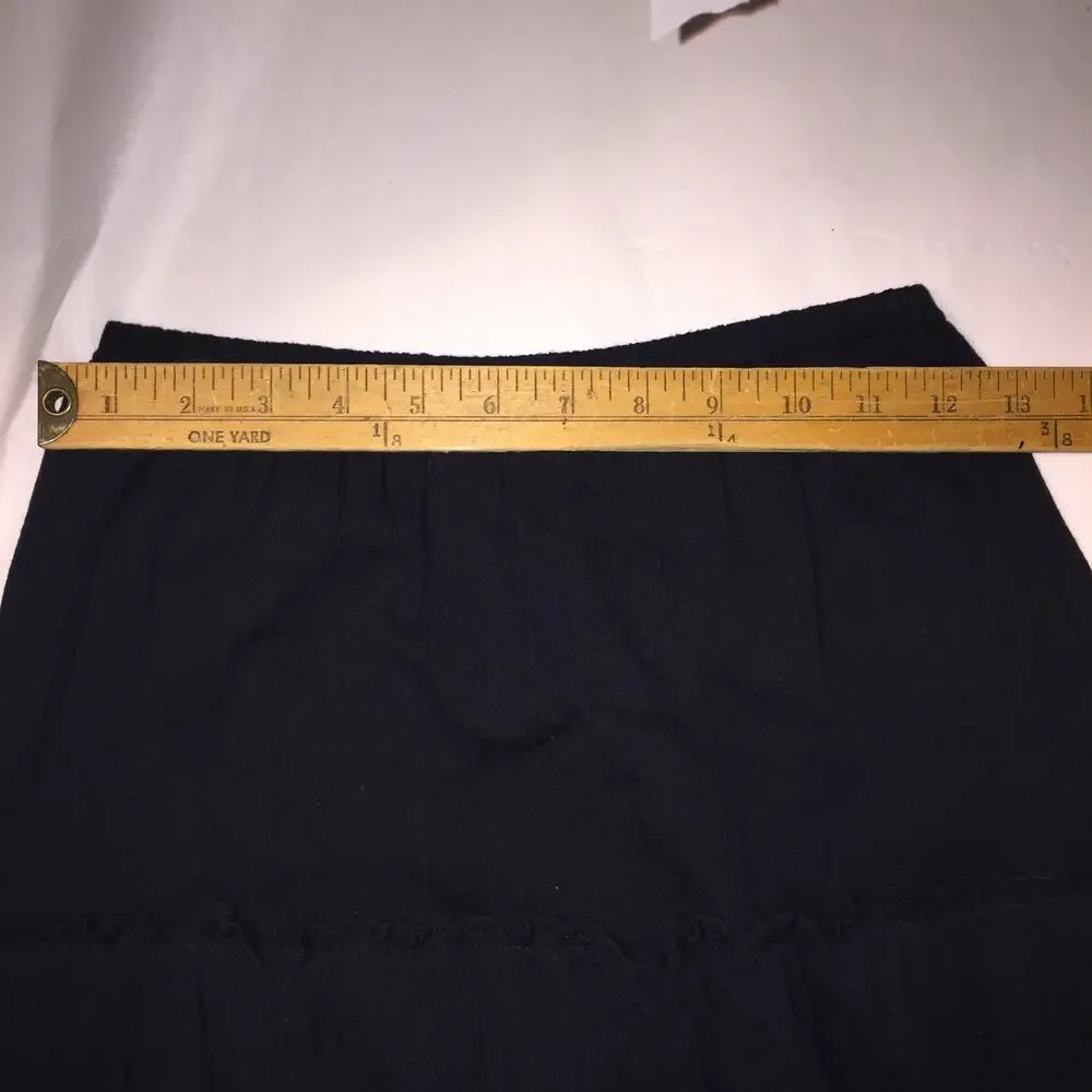 Rated-R Sportswear Women's 100 % cotton midi skirt dark Blue Med
